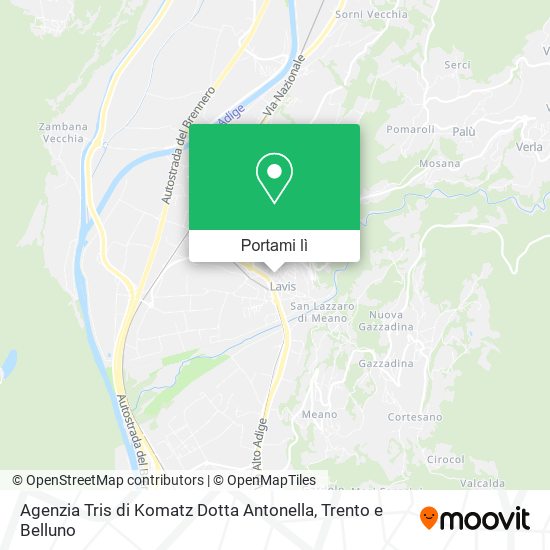 Mappa Agenzia Tris di Komatz Dotta Antonella