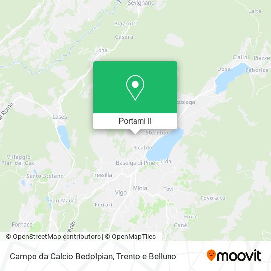 Mappa Campo da Calcio Bedolpian