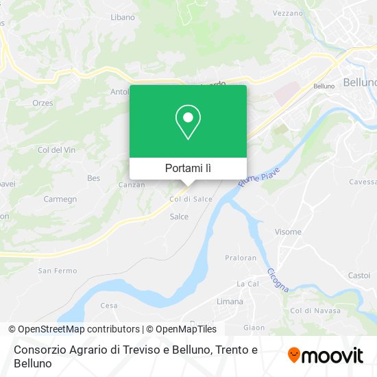 Mappa Consorzio Agrario di Treviso e Belluno