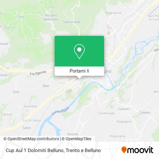 Mappa Cup Aul 1 Dolomiti Belluno