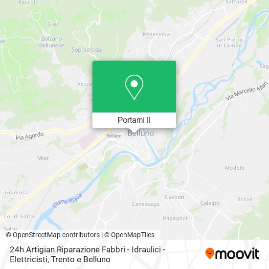 Mappa 24h Artigian Riparazione Fabbri - Idraulici - Elettricisti