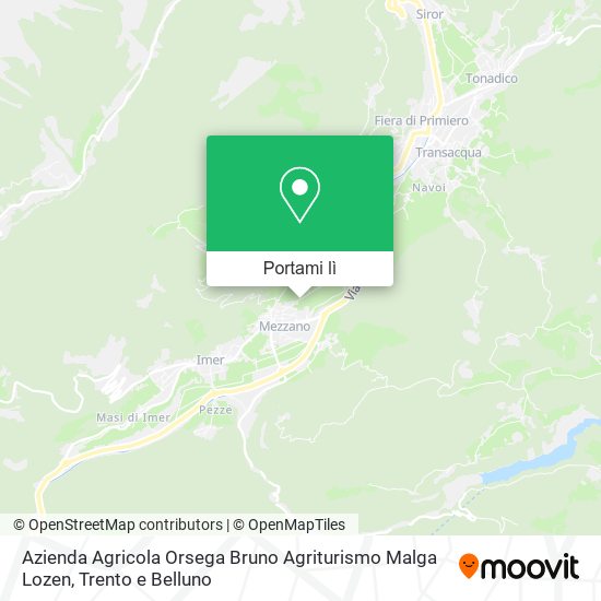 Mappa Azienda Agricola Orsega Bruno Agriturismo Malga Lozen