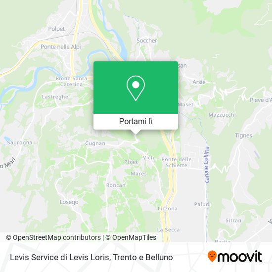 Mappa Levis Service di Levis Loris