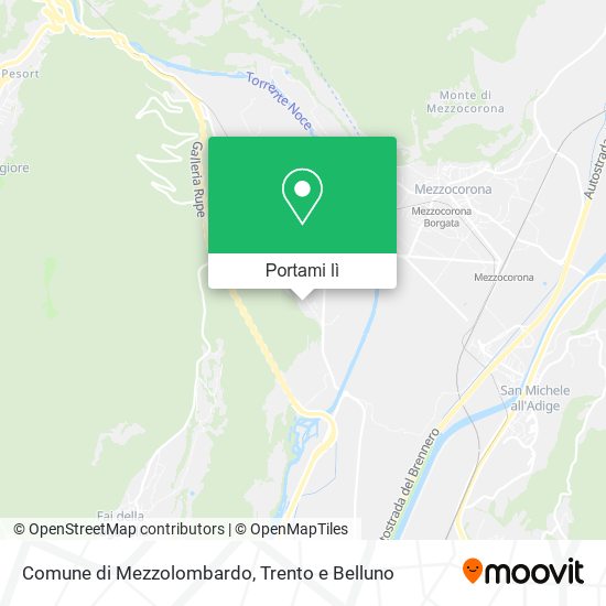Mappa Comune di Mezzolombardo