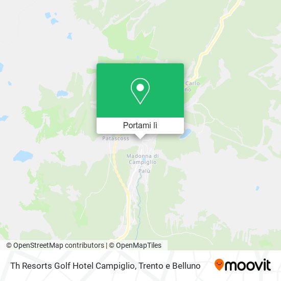 Mappa Th Resorts Golf Hotel Campiglio