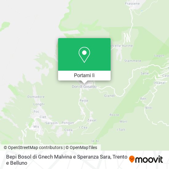 Mappa Bepi Bosol di Gnech Malvina e Speranza Sara