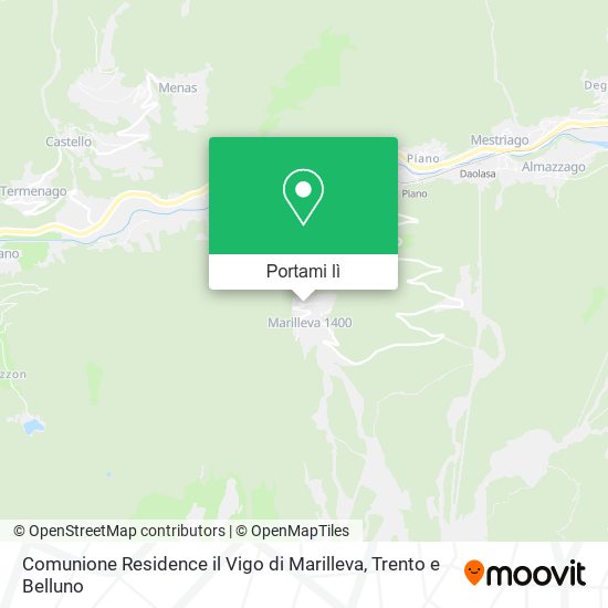 Mappa Comunione Residence il Vigo di Marilleva