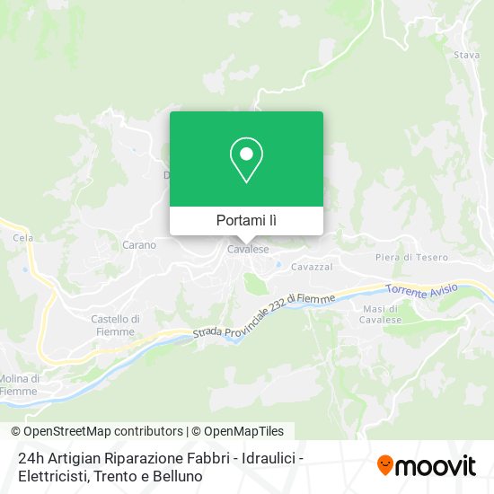 Mappa 24h Artigian Riparazione Fabbri - Idraulici - Elettricisti