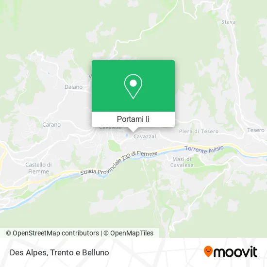 Mappa Des Alpes