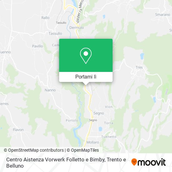Mappa Centro Aistenza Vorwerk Folletto e Bimby