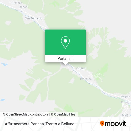 Mappa Affittacamere Penasa
