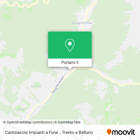Mappa Cantinaccio Impianti a Fune .