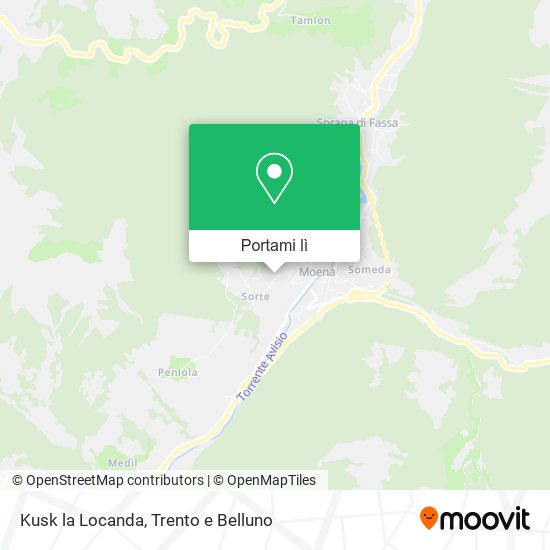 Mappa Kusk la Locanda