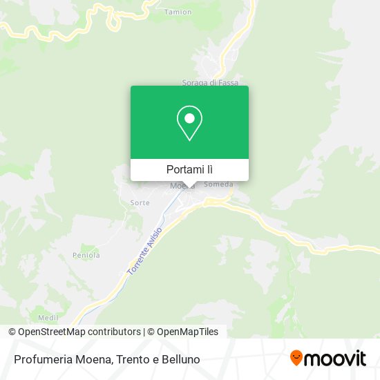 Mappa Profumeria Moena