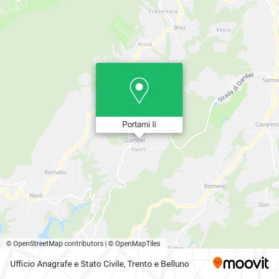 Mappa Ufficio Anagrafe e Stato Civile