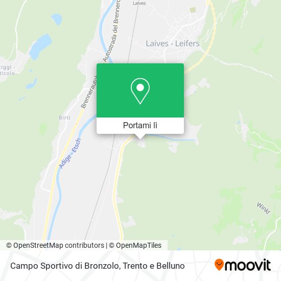 Mappa Campo Sportivo di Bronzolo