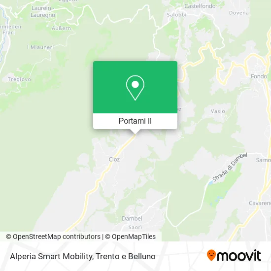 Mappa Alperia Smart Mobility