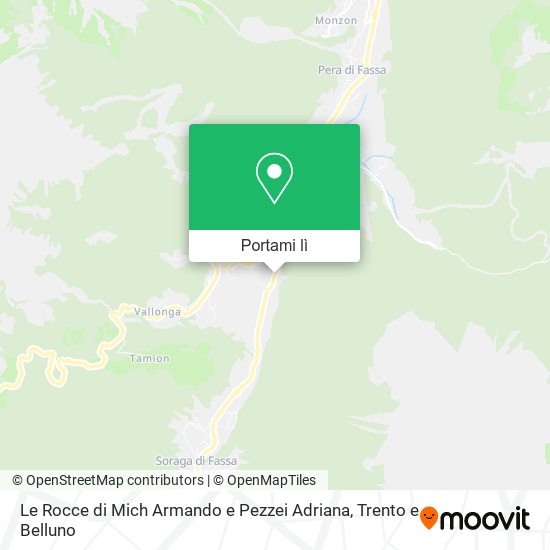 Mappa Le Rocce di Mich Armando e Pezzei Adriana