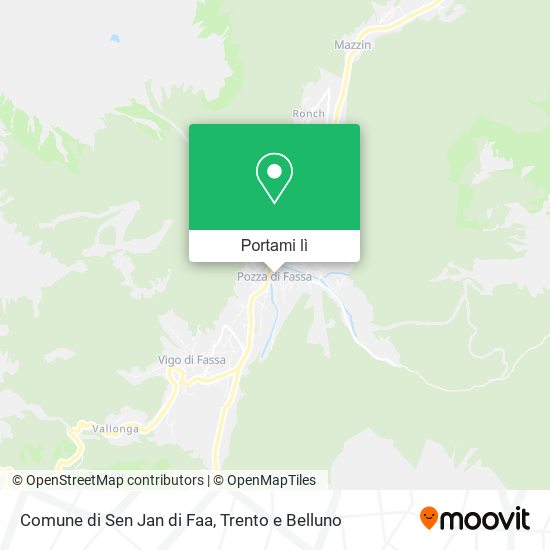 Mappa Comune di Sen Jan di Faa
