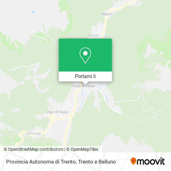 Mappa Provincia Autonoma di Trento