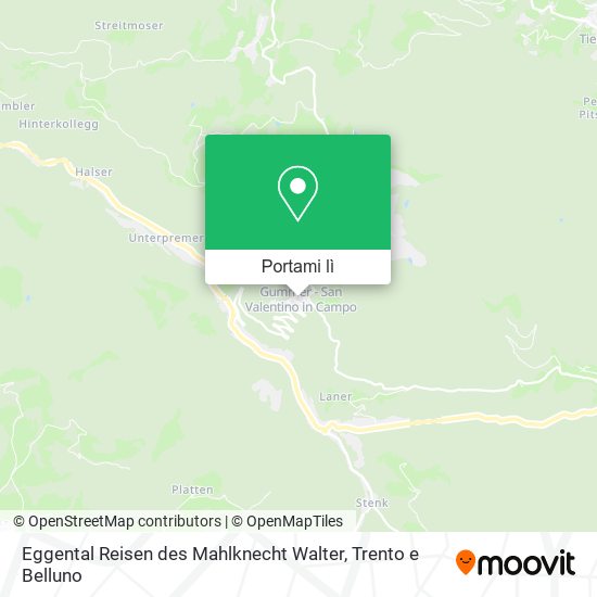 Mappa Eggental Reisen des Mahlknecht Walter