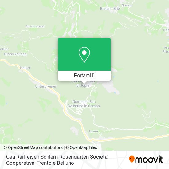 Mappa Caa Raiffeisen Schlern-Rosengarten Societa' Cooperativa