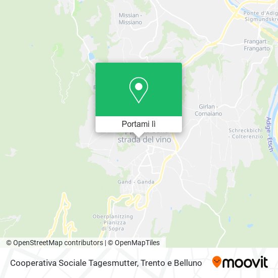 Mappa Cooperativa Sociale Tagesmutter