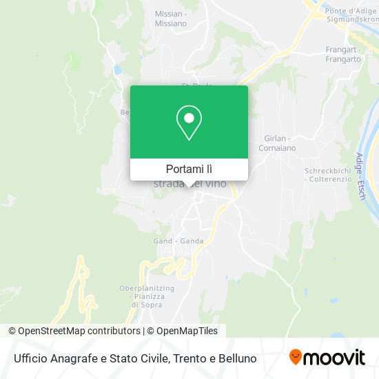 Mappa Ufficio Anagrafe e Stato Civile