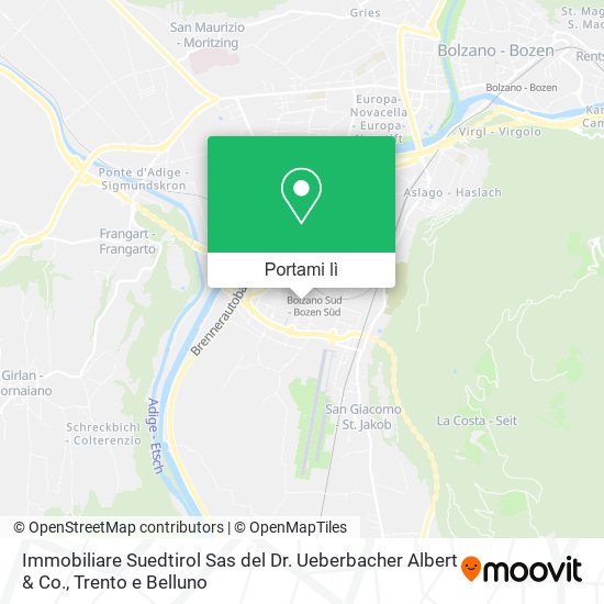 Mappa Immobiliare Suedtirol Sas del Dr. Ueberbacher Albert & Co.