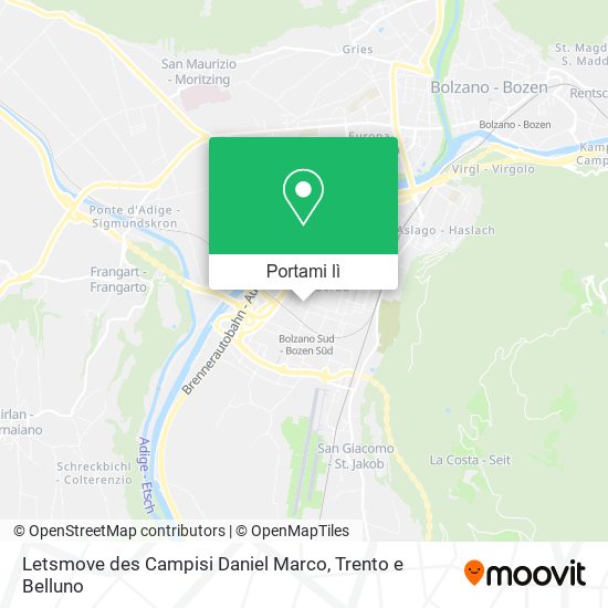 Mappa Letsmove des Campisi Daniel Marco