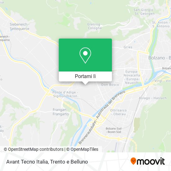 Mappa Avant Tecno Italia