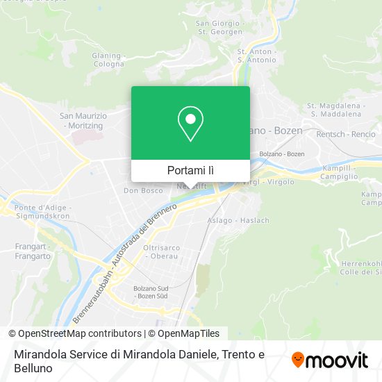 Mappa Mirandola Service di Mirandola Daniele