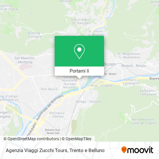 Mappa Agenzia Viaggi Zucchi Tours