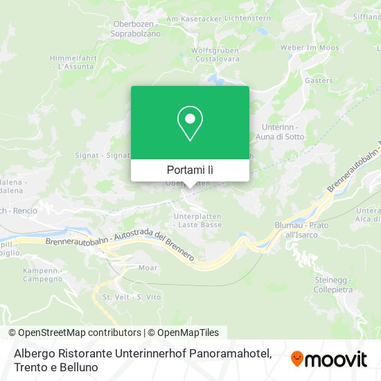 Mappa Albergo Ristorante Unterinnerhof Panoramahotel