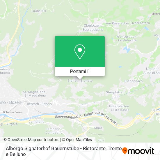 Mappa Albergo Signaterhof Bauernstube - Ristorante