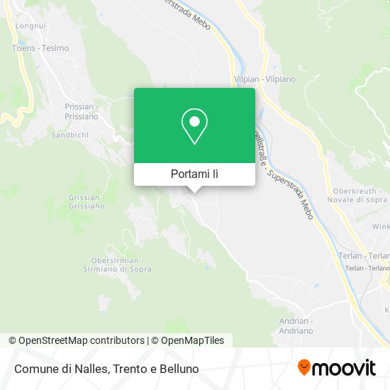 Mappa Comune di Nalles