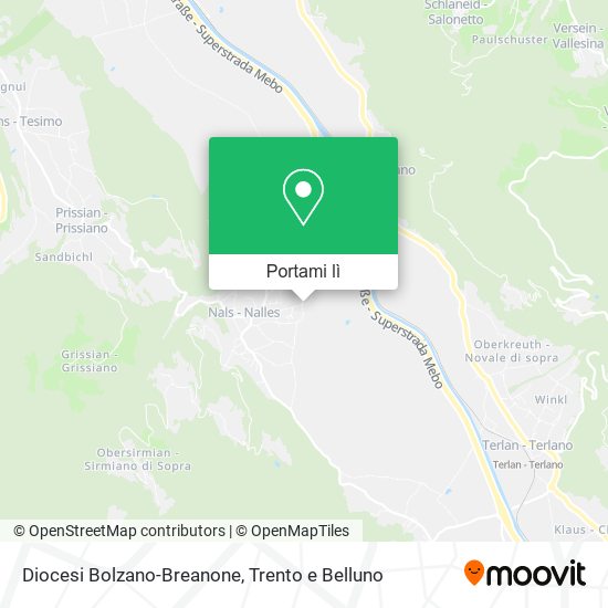 Mappa Diocesi Bolzano-Breanone
