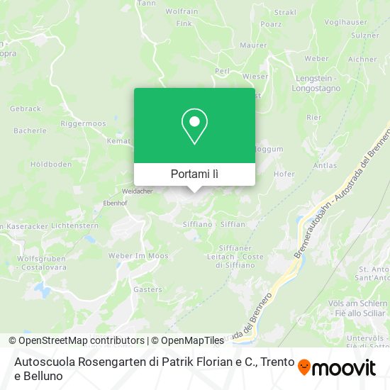 Mappa Autoscuola Rosengarten di Patrik Florian e C.