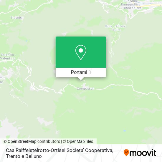 Mappa Caa Raiffeistelrotto-Ortisei Societa' Cooperativa
