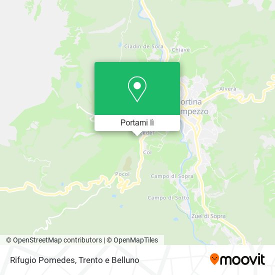 Mappa Rifugio Pomedes