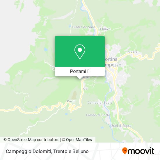 Mappa Campeggio Dolomiti