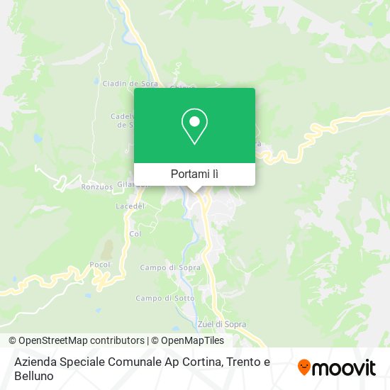 Mappa Azienda Speciale Comunale Ap Cortina