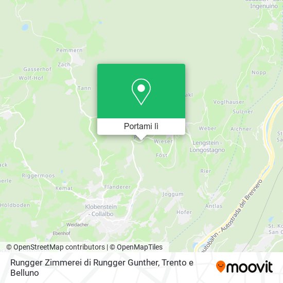 Mappa Rungger Zimmerei di Rungger Gunther