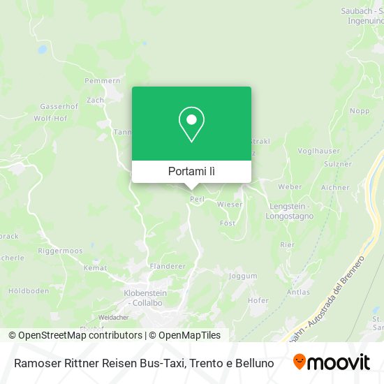 Mappa Ramoser Rittner Reisen Bus-Taxi