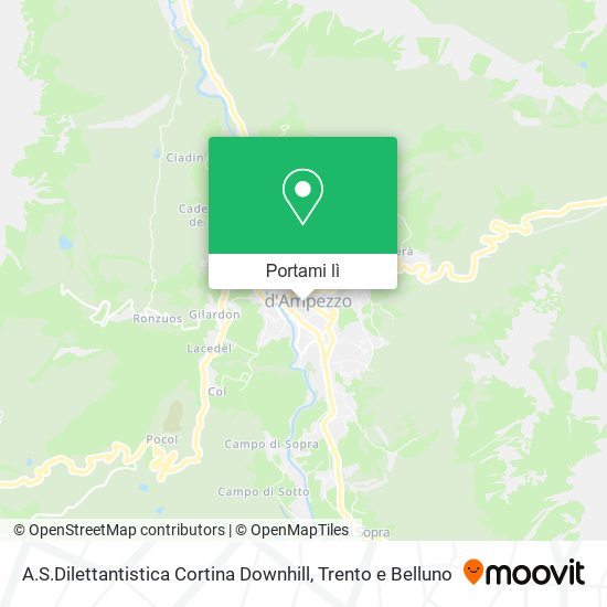 Mappa A.S.Dilettantistica Cortina Downhill