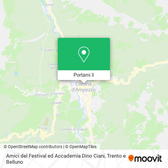 Mappa Amici del Festival ed Accademia Dino Ciani