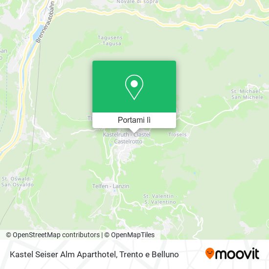 Mappa Kastel Seiser Alm Aparthotel