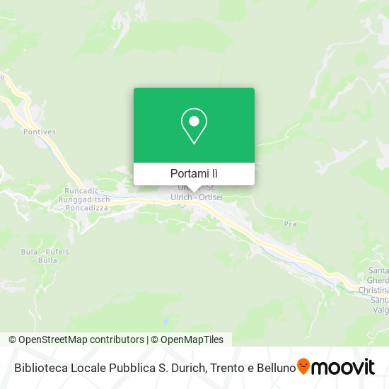 Mappa Biblioteca Locale Pubblica S. Durich