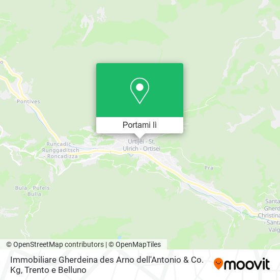Mappa Immobiliare Gherdeina des Arno dell'Antonio & Co. Kg