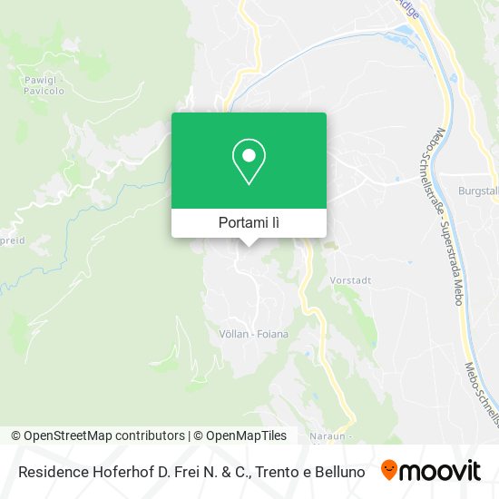 Mappa Residence Hoferhof D. Frei N. & C.